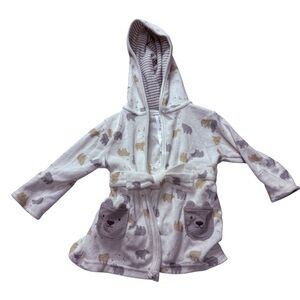 Just One You by Carter’s Baby Hooded Bath Robe – Bear Print – Size 0–9M